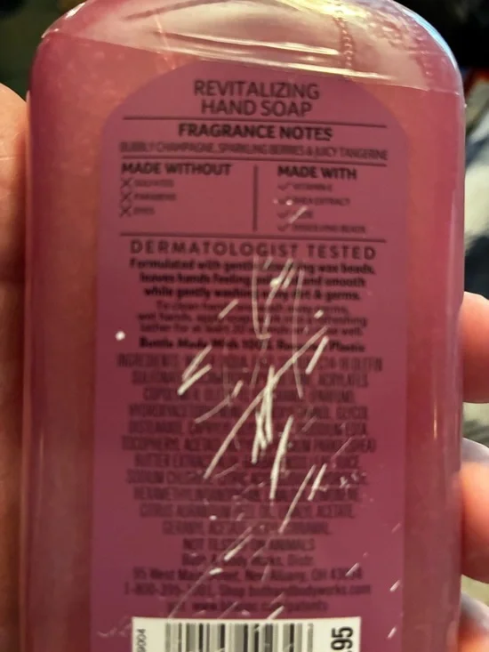 Bath & Body Works Pink Revitalizing Hand Soap - Champagne Apple (4) - Picture 2 of 4